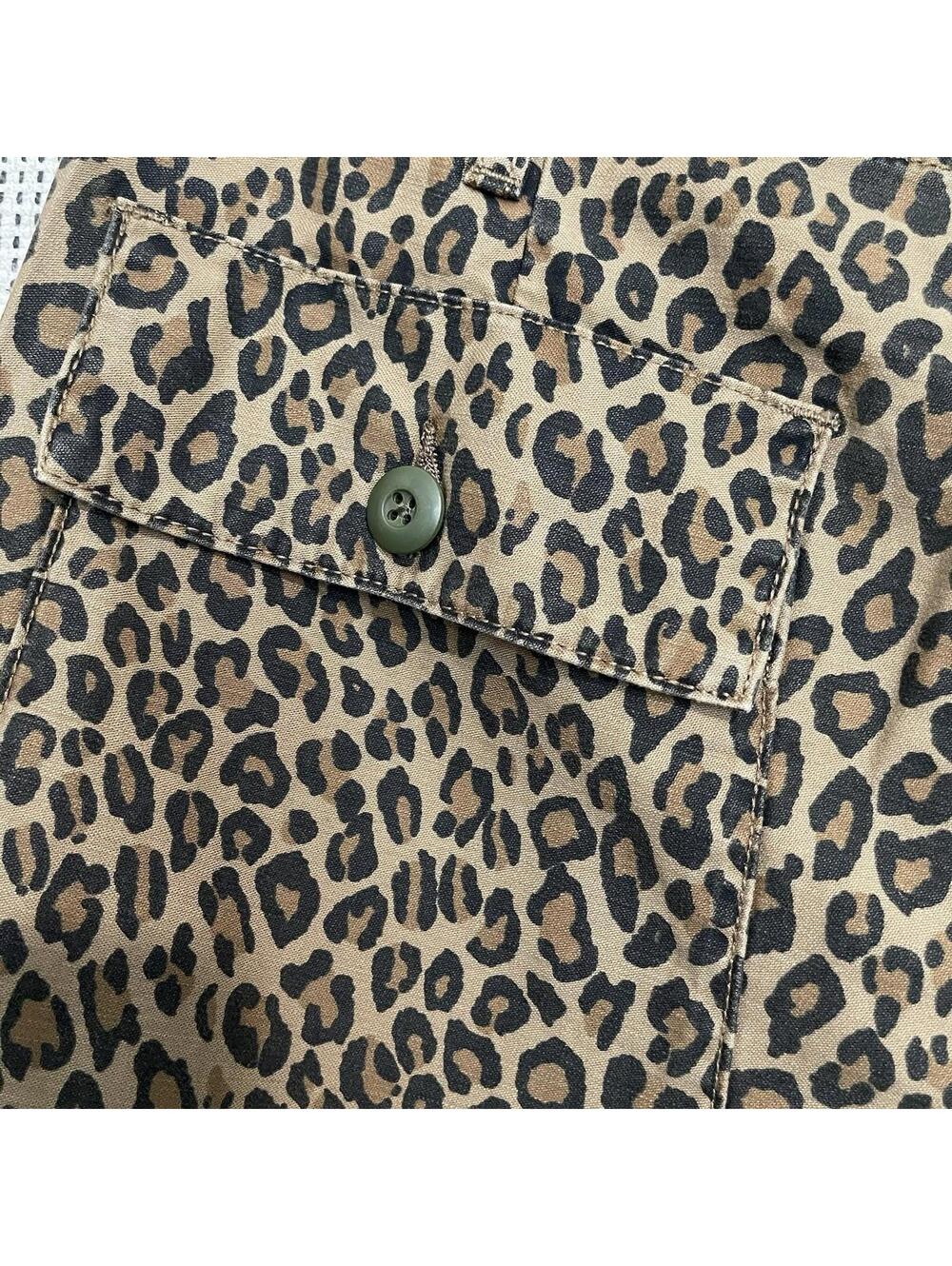 NWT ~ R13 Wide Leg Utility Pant in Leopard  Size 27 - Picture 4 of 8